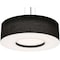 Afx Montclair 30in. LED Pendant, Satin Nickel Finish, Black Shade MCP3044L5AJUDSN-BK - alternate 1